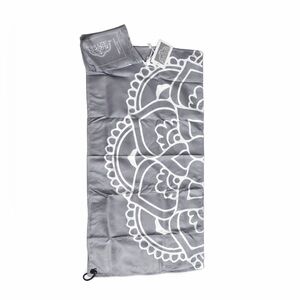 Santa Barbara Gray Mandala Quick-Dry Yoga Sport Towel NWT